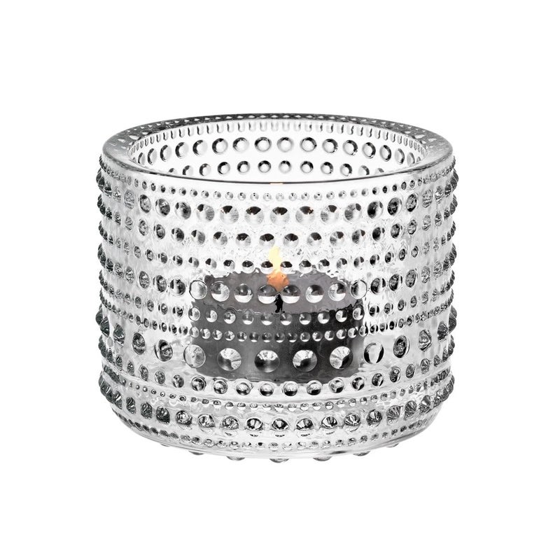 Iittala Kastehelmi Tealight Candleholders by Oiva Toikka (Clear) - Image 1